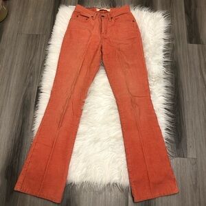 Mavi Vintage Orange Corduroy Flare Pants
